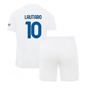 Inter Milan Lautaro Martinez #10 Dětské Venkovní dres komplet 2023-24 Krátký Rukáv (+ trenýrky)